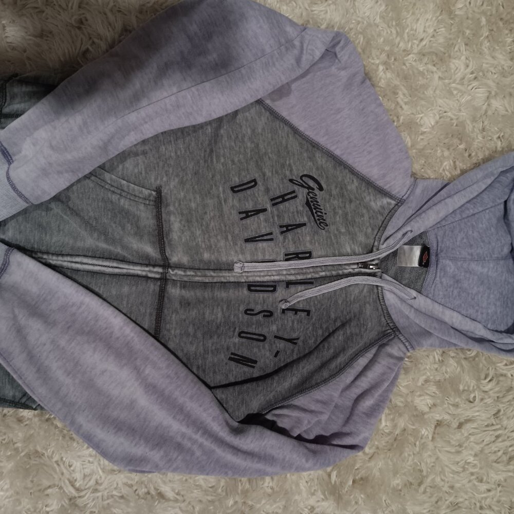 Womans Harley Davidson vintage zipper sweater size L - Picture 3 of 6